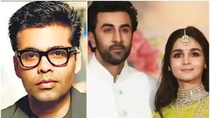 Karan Johar, Alia Bhatt and Ranbir Kapoor were in Switzerland for the Akash Ambani pre-wedding bash.(HT Photo) Karan Johar, Alia Bhatt and Ranbir Kapoor were in Switzerland for the Akash Ambani pre-wedding bash.(HT Photo)