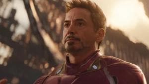 Robert Downey Jr as Tony Stark in a still from Avengers: Infinity War. Robert Downey Jr as Tony Stark in a still from Avengers: Infinity War.