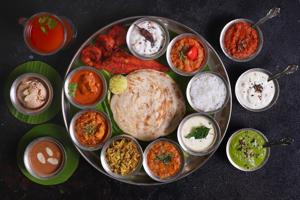 The Malabar Parotta, that flakiest of pastries, takes centrestage in the Seafood Thali at Dakshin Coastal, at the ITC Maratha in Mumbai. The Malabar Parotta, that flakiest of pastries, takes centrestage in the Seafood Thali at Dakshin Coastal, at the ITC Maratha in Mumbai.