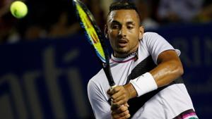Australia’s Nick Kyrgios in action during his match against Switzerland's Stan Wawrinka.(REUTERS) Australia’s Nick Kyrgios in action during his match against Switzerland's Stan Wawrinka.(REUTERS)