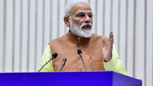 PM Modi’s interaction with party workers left many opposition parties angry, with leaders saying it was badly timed given the stand-off with Pakistan following an air strike by India on a Jaish-e-Mohammed camp and a subsequent incursion by Pakistani jets.(ANI) PM Modi’s interaction with party workers left many opposition parties angry, with leaders saying it was badly timed given the stand-off with Pakistan following an air strike by India on a Jaish-e-Mohammed camp and a subsequent incursion by Pakistani jets.(ANI)