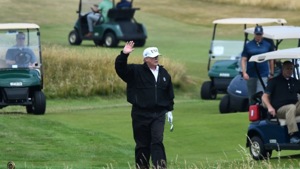 Trump’s golf courses are a regular source of controversy in Scotland.(AFP) Trump’s golf courses are a regular source of controversy in Scotland.(AFP)