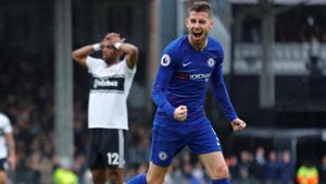 Chelsea's Jorginho celebrates scoring their second goal.(REUTERS) Chelsea's Jorginho celebrates scoring their second goal.(REUTERS)