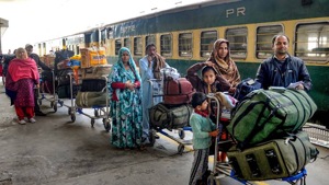 The Samjhauta Express train departs on Monday and Thursday from Lahore.(PTI) The Samjhauta Express train departs on Monday and Thursday from Lahore.(PTI)