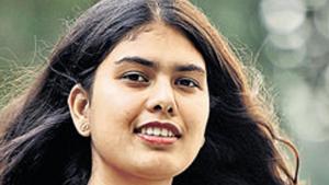 Nineteen-year-old Binish Humayun, an undergraduate student of Delhi University, will cast her first vote in the upcoming Lok Sabha elections.(Amal KS/HT Photo)