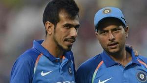 File image of Yuzvendra Chahal and Kuldeep Yadav.(AFP) File image of Yuzvendra Chahal and Kuldeep Yadav.(AFP)
