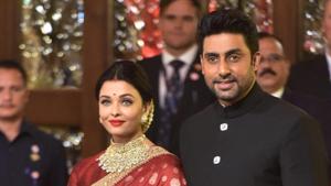 Aishwarya Rai Bachchan with husband-actor Abhishek Bachchan.(PTI) Aishwarya Rai Bachchan with husband-actor Abhishek Bachchan.(PTI)