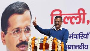 Delhi Chief Minister Arvind Kejriwal Monday said BJP president Amit Shah took a stand contradictory to that of the armed forces over the number of terrorists killed in the Balakot attack.(Raj K Raj/HT PHOTO) Delhi Chief Minister Arvind Kejriwal Monday said BJP president Amit Shah took a stand contradictory to that of the armed forces over the number of terrorists killed in the Balakot attack.(Raj K Raj/HT PHOTO)