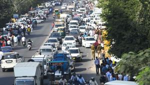 The Noida traffic police will soon install radar-based cameras at some intersections to improve monitoring of traffic and generating penalties through e-challans.(HT Photo) The Noida traffic police will soon install radar-based cameras at some intersections to improve monitoring of traffic and generating penalties through e-challans.(HT Photo)
