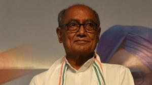 Bhopal, India - Nov. 10, 2018: Senior congress leader Digvijaya Singh at PCC headquarters in Bhopal, Madhya Pradesh on Saturday, November 10, 2018. (Photo by Mujeeb Faruqui/Hindustan Times)(Mujeeb Faruqui/HT Photo) Bhopal, India - Nov. 10, 2018: Senior congress leader Digvijaya Singh at PCC headquarters in Bhopal, Madhya Pradesh on Saturday, November 10, 2018. (Photo by Mujeeb Faruqui/Hindustan Times)(Mujeeb Faruqui/HT Photo)