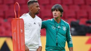 A file photo of German defender Jerome Boateng (L) and German coach Joachim Loew.(AFP) A file photo of German defender Jerome Boateng (L) and German coach Joachim Loew.(AFP)