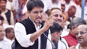 Deepender Singh Hooda is the sitting Lok Sabha Member of Parliament from Rohtak in Haryana.(Sanjeev Verma/HT File) Deepender Singh Hooda is the sitting Lok Sabha Member of Parliament from Rohtak in Haryana.(Sanjeev Verma/HT File)