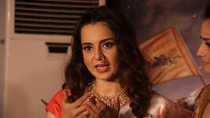 Kangana Ranaut at the success party of Manikarnika.(IANS) Kangana Ranaut at the success party of Manikarnika.(IANS)