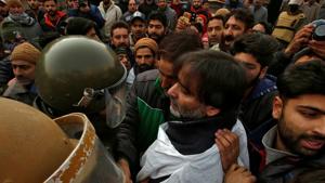 Yasin Malik, chairman of the Jammu and Kashmir Liberation Front (JKLF), was booked under the stringent Public Safety Act (PSA) and shifted to a jail in Jammu, prompting a separatist call for a general strike in the Valley on Friday.(REUTERS FILE PHOTO) Yasin Malik, chairman of the Jammu and Kashmir Liberation Front (JKLF), was booked under the stringent Public Safety Act (PSA) and shifted to a jail in Jammu, prompting a separatist call for a general strike in the Valley on Friday.(REUTERS FILE PHOTO)