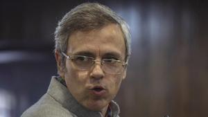 Former Chief Minister of Jammu and Kashmir Omar Abdullah delivers speech during function in Srinagar on Thursday.(ANI) Former Chief Minister of Jammu and Kashmir Omar Abdullah delivers speech during function in Srinagar on Thursday.(ANI)