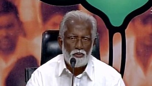An official communique from the President’s office said that Kummanam Rajasekharan’s resignation had been accepted.(ANI) An official communique from the President’s office said that Kummanam Rajasekharan’s resignation had been accepted.(ANI)