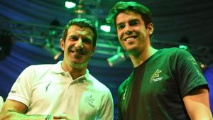 A file photo of Luis Figo (L).(AFP) A file photo of Luis Figo (L).(AFP)