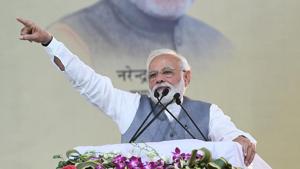 PM Modi said Pakistan had done its preparation after Pulwama attack expecting a post-Uri style surgical strike, but “we went by air”.(ANI) PM Modi said Pakistan had done its preparation after Pulwama attack expecting a post-Uri style surgical strike, but “we went by air”.(ANI)