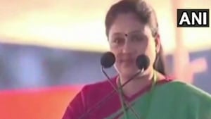 Congress leader Vijayashanti Saturday hit out at Prime Minister Narendra Modi, alleging he was ruling like a dictator, making people fear “what bomb he will explode when”.(ANI/Twitter) Congress leader Vijayashanti Saturday hit out at Prime Minister Narendra Modi, alleging he was ruling like a dictator, making people fear “what bomb he will explode when”.(ANI/Twitter)