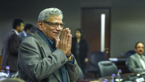 CPI(M) general secretary Sitaram Yechury in New Delhi.(PTI) CPI(M) general secretary Sitaram Yechury in New Delhi.(PTI)
