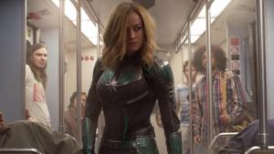 This image released by Disney-Marvel Studios shows Brie Larson in a scene from Captain Marvel.(AP) This image released by Disney-Marvel Studios shows Brie Larson in a scene from Captain Marvel.(AP)