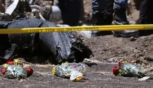 Flowers are seen at the scene of the Ethiopian Airlines Flight ET 302 plane crash, near the town of Bishoftu, southeast of Addis Ababa, Ethiopia March 11, 2019.(REUTERS FILE PHOTO) Flowers are seen at the scene of the Ethiopian Airlines Flight ET 302 plane crash, near the town of Bishoftu, southeast of Addis Ababa, Ethiopia March 11, 2019.(REUTERS FILE PHOTO)