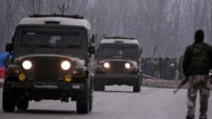 FILE PHOTO: Indian soldiers stand guard near the site of Thursday's suicide bomb attack in Lethpora in south Kashmir's Pulwama district February 15, 2019. REUTERS/Danish Ismail/File Photo(REUTERS) FILE PHOTO: Indian soldiers stand guard near the site of Thursday's suicide bomb attack in Lethpora in south Kashmir's Pulwama district February 15, 2019. REUTERS/Danish Ismail/File Photo(REUTERS)