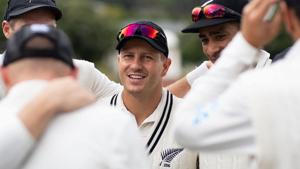 New Zealand's Neil Wagner (C) huddles with teammates during day five of the second cricket Test match between New Zealand and Bangladesh at the Basin Reserve in Wellington on March 12, 2019(AFP) New Zealand's Neil Wagner (C) huddles with teammates during day five of the second cricket Test match between New Zealand and Bangladesh at the Basin Reserve in Wellington on March 12, 2019(AFP)