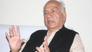Veteran BJP leader Shanta Kumar is the sitting MP from Kangra Lok Sabha constituency.(HT File Photo) Veteran BJP leader Shanta Kumar is the sitting MP from Kangra Lok Sabha constituency.(HT File Photo)