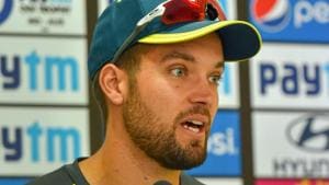 New Delhi: Australia cricket team vice-captain Alex Carey addresses the media ahead of their 5th ODI cricket match against India, in New Delhi, Tuesday, March 12, 2019(PTI) New Delhi: Australia cricket team vice-captain Alex Carey addresses the media ahead of their 5th ODI cricket match against India, in New Delhi, Tuesday, March 12, 2019(PTI)