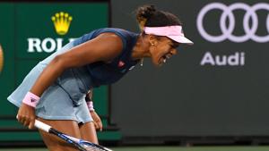 Naomi Osaka (JPN) reacts as to winning a point as she defeated Danielle Collins (not pictured) in her third round match in the BNP Paribas Open at the Indian Wells Tennis Garden(USA TODAY Sports) Naomi Osaka (JPN) reacts as to winning a point as she defeated Danielle Collins (not pictured) in her third round match in the BNP Paribas Open at the Indian Wells Tennis Garden(USA TODAY Sports)