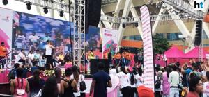<p>The Pinkathon started by Milind Soman is like a celebration that goes on, and its sixth edition took place in Delhi on September 23. There were over 10,000 women in pink, from youngsters to those in their late 70s, including a team of visually impaired girls, hearing impaired girls, cancer survivors and mothers with their babies. And then of course, there is 102-year-old Mann Kaur, who earlier this month won a gold medal at the World Masters Athletics Championships in Malaga, Spain, sitting inside the VIP enclosure with her 80-year old son Guru Dev. Outside on the stage where prizes are being distributed, a cheerful choreographer dances to pulsating music on stage, and the crowd comprising the runners are more than happy to follow his moves.</p>