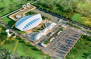 The design of the <span class='webrupee'>₹</span>190-crore passenger terminal building to be constructed for the Kartarpur corridor in Gurdaspur.(PTI File Photo) The design of the <span class='webrupee'>₹</span>190-crore passenger terminal building to be constructed for the Kartarpur corridor in Gurdaspur.(PTI File Photo)
