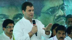 Congress president Rahul Gandhi on Thursday launched a scathing attack on both the CPI(M) and the RSS-BJP in Kerala, saying they both used violence whereas the Congress stood by non-violence.(ANI) Congress president Rahul Gandhi on Thursday launched a scathing attack on both the CPI(M) and the RSS-BJP in Kerala, saying they both used violence whereas the Congress stood by non-violence.(ANI)
