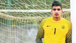 Indian goalkeeper Gurpreet Singh Sandhu.(HT Photo) Indian goalkeeper Gurpreet Singh Sandhu.(HT Photo)