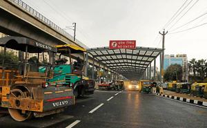 Work on the underpass — which was stuck for one-and-a-half years — resumed last month soon after a sole petrol pump, which fell in the structure’s allignment, was removed on February 5.(Parveen Kumar/HT Photo) Work on the underpass — which was stuck for one-and-a-half years — resumed last month soon after a sole petrol pump, which fell in the structure’s allignment, was removed on February 5.(Parveen Kumar/HT Photo)