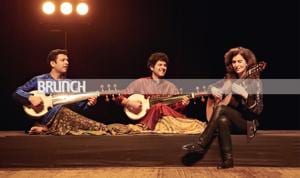 When Grammy-winning classical guitarist Sharon Isbin works with sarod player duo Amaan and Ayaan Ali Bangash, East and West no longer seem like opposites; Make-up and hair: Rashmi Shastri; Location: Royal Opera House, Mumbai(Prabhat Shetty) When Grammy-winning classical guitarist Sharon Isbin works with sarod player duo Amaan and Ayaan Ali Bangash, East and West no longer seem like opposites; Make-up and hair: Rashmi Shastri; Location: Royal Opera House, Mumbai(Prabhat Shetty)