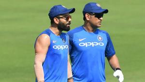 File image of Virat Kohli and Mahendra Singh Dhoni.(AFP) File image of Virat Kohli and Mahendra Singh Dhoni.(AFP)