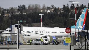 US aerospace giant Boeing is suspending deliveries of its top-selling 737 MAX aircraft following a second deadly crash, but production of the planes will continue, a company spokesman told AFP.(AP) US aerospace giant Boeing is suspending deliveries of its top-selling 737 MAX aircraft following a second deadly crash, but production of the planes will continue, a company spokesman told AFP.(AP)