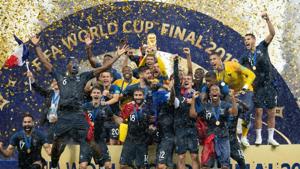 File image: The team of France celebrates with the World Cup trophy after the 2018 FIFA World Cup Final(Getty Images) File image: The team of France celebrates with the World Cup trophy after the 2018 FIFA World Cup Final(Getty Images)