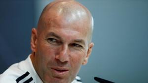 Real Madrid coach Zinedine Zidane during a press conference(REUTERS) Real Madrid coach Zinedine Zidane during a press conference(REUTERS)