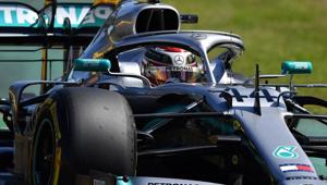 Lewis Hamilton drives around the circuit during the first Formula One practice session in Melbourne.(AFP) Lewis Hamilton drives around the circuit during the first Formula One practice session in Melbourne.(AFP)