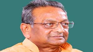 The BJP MP said children of several MPs were granted tickets but his son was denied the same for reasons better known to the party high command.(HT Photo) The BJP MP said children of several MPs were granted tickets but his son was denied the same for reasons better known to the party high command.(HT Photo)