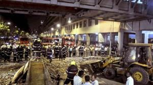 Since September 2017, a total of 31 people have lost their lives in three separate bridge-related mishaps in Mumbai.(AP) Since September 2017, a total of 31 people have lost their lives in three separate bridge-related mishaps in Mumbai.(AP)
