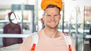 Steve Smith joined the Rajasthan Royals ahead of the new IPL season.(Rajasthan Royals) Steve Smith joined the Rajasthan Royals ahead of the new IPL season.(Rajasthan Royals)