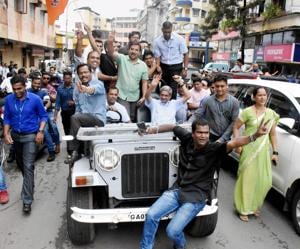 Manohar Parrikar joined the Sangh during his final years of schooling(PTI) Manohar Parrikar joined the Sangh during his final years of schooling(PTI)