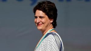 Priyanka Gandhi Vadra, a leader of India's main opposition Congress party, smiles as she arrives to address her party's supporters during a public meeting in Gandhinagar, Gujarat, India, March 12, 2019.(REUTERS FILE PHOTO) Priyanka Gandhi Vadra, a leader of India's main opposition Congress party, smiles as she arrives to address her party's supporters during a public meeting in Gandhinagar, Gujarat, India, March 12, 2019.(REUTERS FILE PHOTO)