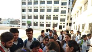 ISC 12th commerce paper analysis: The ISC (Class 12) students of Council for Indian School Certificate Examination (CISCE) who appeared for the commerce paper examination in Lucknow on Monday looked happy and satisfied while coming out of the examination hall.(Rajeev Mullick/HT photo) ISC 12th commerce paper analysis: The ISC (Class 12) students of Council for Indian School Certificate Examination (CISCE) who appeared for the commerce paper examination in Lucknow on Monday looked happy and satisfied while coming out of the examination hall.(Rajeev Mullick/HT photo)