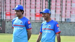 Ricky Ponting, Sourav Ganguly(Delhi Capitals/Twitter) Ricky Ponting, Sourav Ganguly(Delhi Capitals/Twitter)