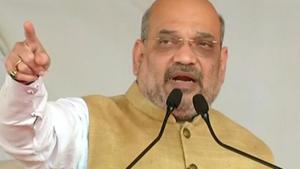 Jharkhand, March 05 (ANI): BJP President Amit Shah addresses at a public meeting in Godda, Jharkhand on Tuesday. (ANI/Reuters Photo)(ANI) Jharkhand, March 05 (ANI): BJP President Amit Shah addresses at a public meeting in Godda, Jharkhand on Tuesday. (ANI/Reuters Photo)(ANI)